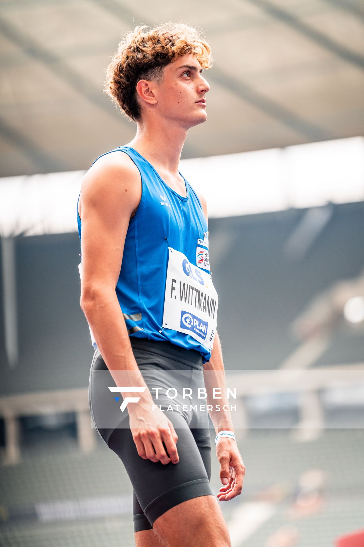 Felix Wittmann (Leichtathl.-SG Eschweiler) waehrend der deutschen Leichtathletik-Meisterschaften im Olympiastadion am 25.06.2022 in Berlin